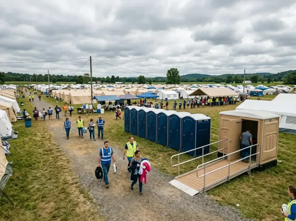disaster-relief-camp-restrooms-010 — frequently asked questions, Dumpster & Portable Bathrooms Rental in Canfield, OH